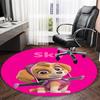 1pc Paw23 Carpet, Round Rug, Comfortable, Suitable for Entryways, Living Rooms, Office, And Bedrooms, Christmas Decoration
