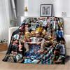 3D Goat Messi Football Sport Star Flannel Blanket Soft Warm Throw Blanket for Bedroom Living Room Bed Travel Camping Picnic Gift
