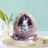 Easter Bunny Decoration Non Fragile Bunny Acrylic Decoration Flat Bunny Decoration Modern 2D Easter Home Decoration Easter