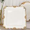 Ceramic Gold Edged Dining Plate Fish Plate Steak Plates Pasta Dish Fruit Dish Salad Bowl Soup Bowl Dessert Plates Coffee Cup Mug