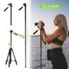 Andoer TTT-009 168CM/66.14Inch Portable Photography Tripod Monopod Camera Horizontal Tripod Stand