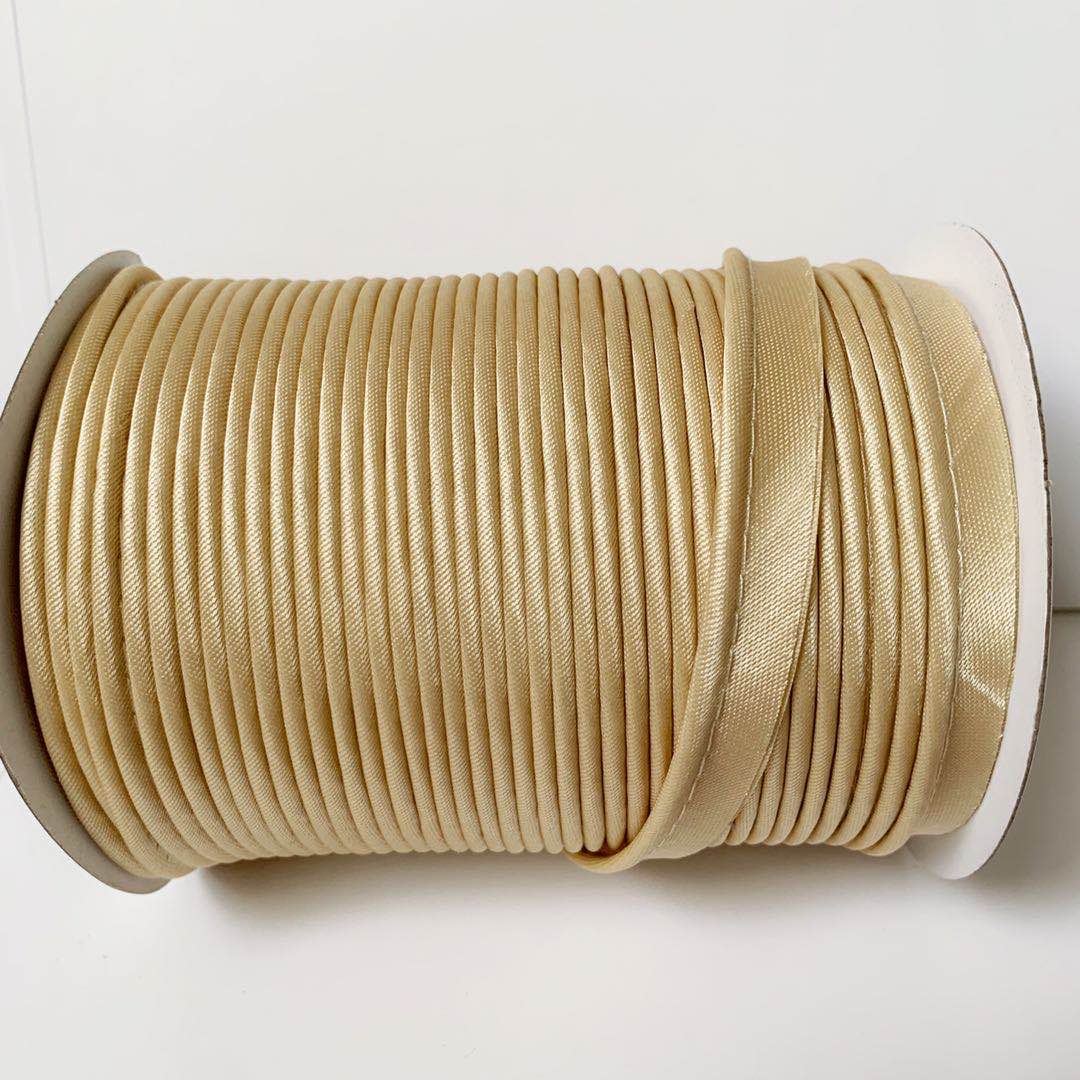 Aw Bias Cord 100% Polyester Satin Piping Cord 12mm 72yards One Roll Cotton Bias Cord Laces Cords 1.2 Cm