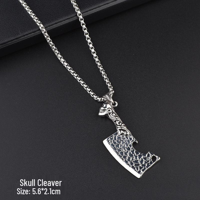 Trendy Six-Pointed Star Pendant Titanium Steel Necklace for Men & Women - Hip Hop Style Sweater Chain Jewelry.