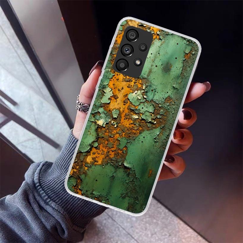 Vintage Industrial Style Rusty Pattern Phone Case For Samsung Galaxy A12 A52S A42 A32 A22 A51 A50 Note 20 Ultra 10 S10 Plus A71