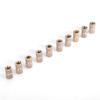 10pcs M6 Brass Cylinder Knurled Round Molded in Insert Embedded Nuts (M6*10L*8.3MM)