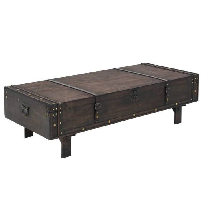 VidaXL Coffee Table Solid Wood Vintage Style 120 X 55 X 35 Cm 245802