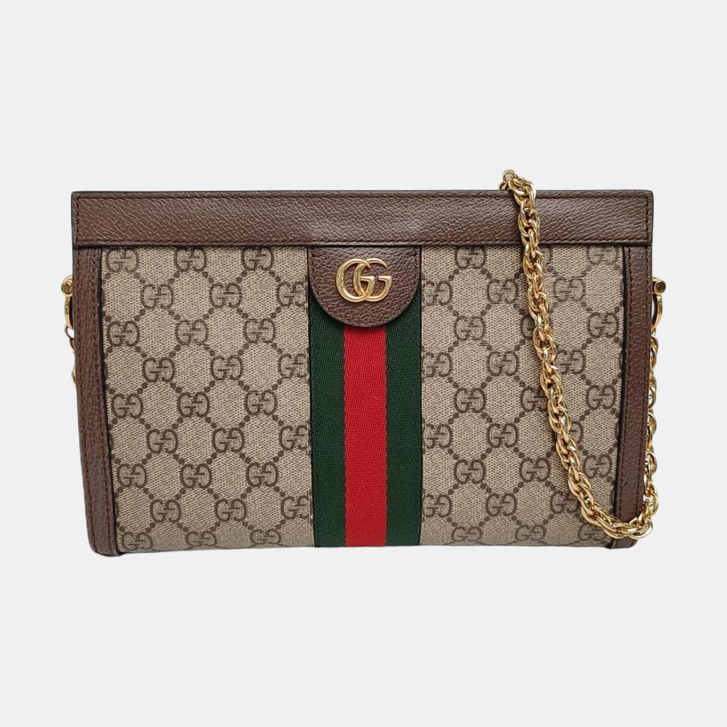 [Pre-Owned] Ophidia GG Monogram Iconic Web Stripe Medium Shoulder Bag - Very Good #1P5BO4T