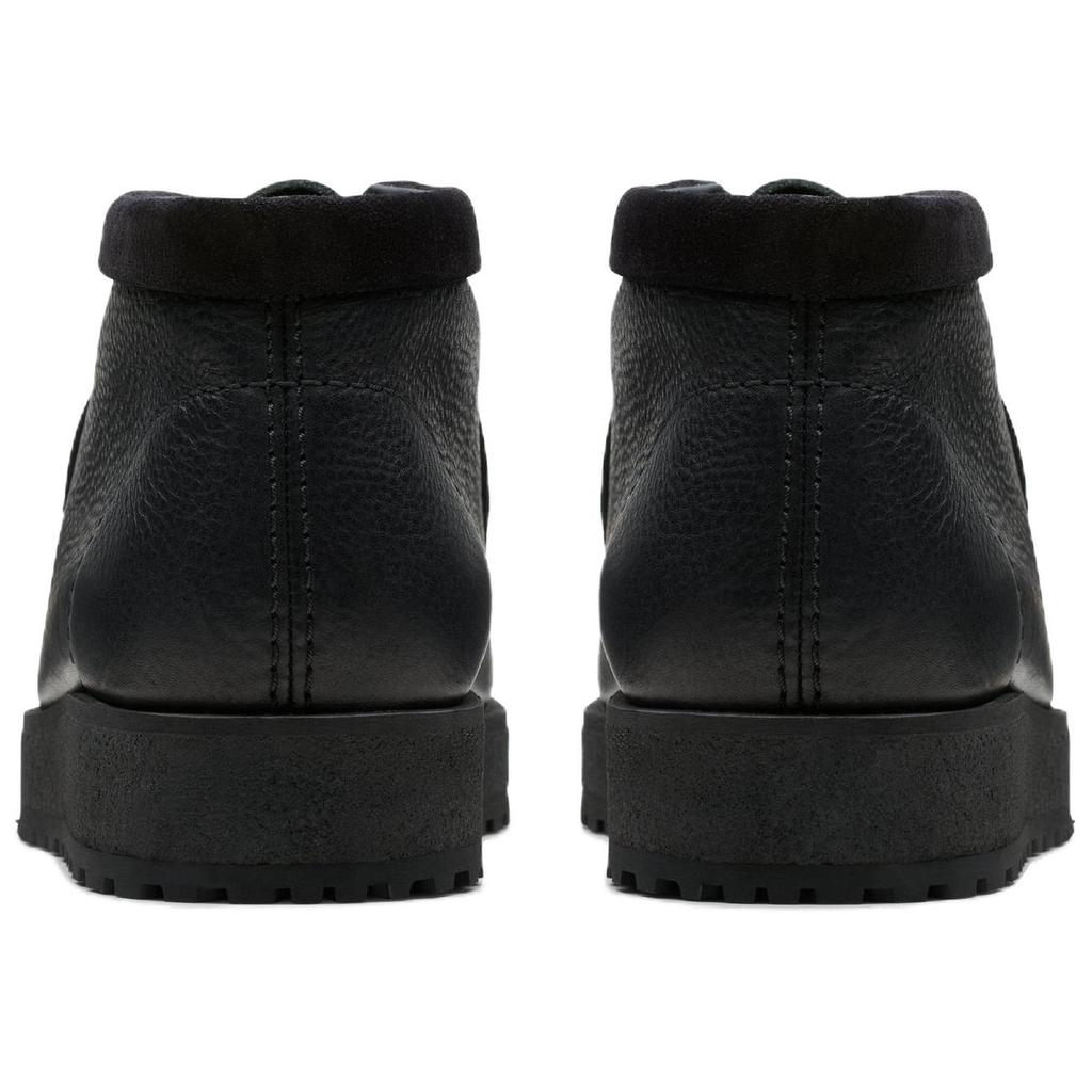 Clarks Leather Round Toe Comfortable Fashion Ankle Boots Men ankle boots Black 26177753