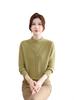 2026 Fashionable Faux Two-Piece Knit Sweater for Middle-Aged and Elderly Women - Stylish Autumn/Winter Half-High Collar Top