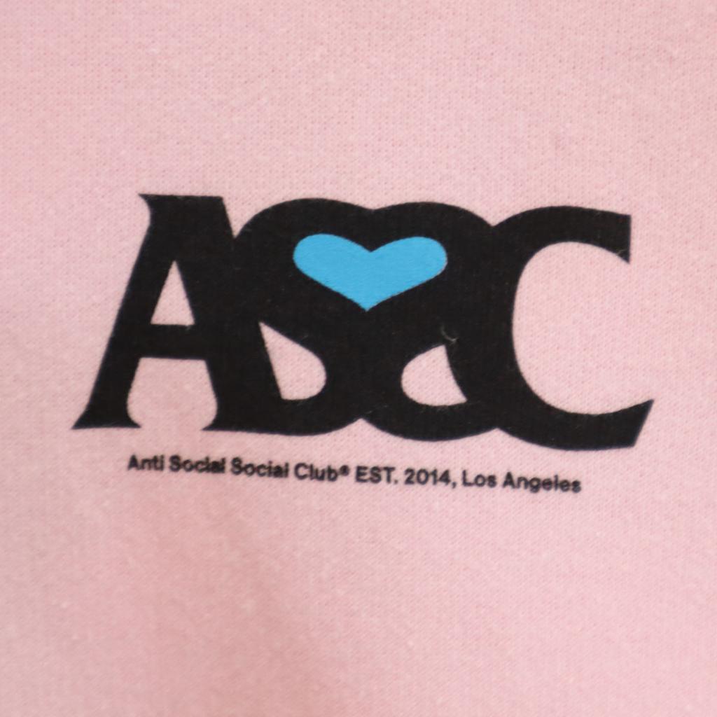ANTI SOCIAL SOCIAL CLUB Made in USA Long sleeve Sweatshirts S pink Men's Used