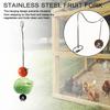 Adjustable Length Bird Cage Food Holder Rust-proof Chicken Veggies Hanging Feeder  Birds