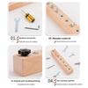 Holzschraubenmutter Demontage Lernspielzeug für Kinder Montessori Frühpädagogik Spielzeug für Zuhause Vorschule Kleinkind Jungen Mädchen