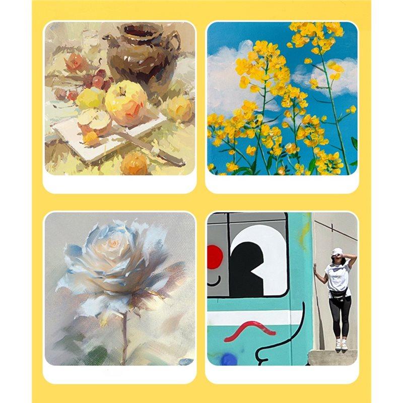 ABMH-Art Short Haired Nylon Brush Lacquerware Large Lacquer Brush Oil Painting Tools Materials Art Small Flat Pen Lacquer Art