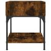Nightstand Smoked Oak 40x41x50 Cm Engineered Wood