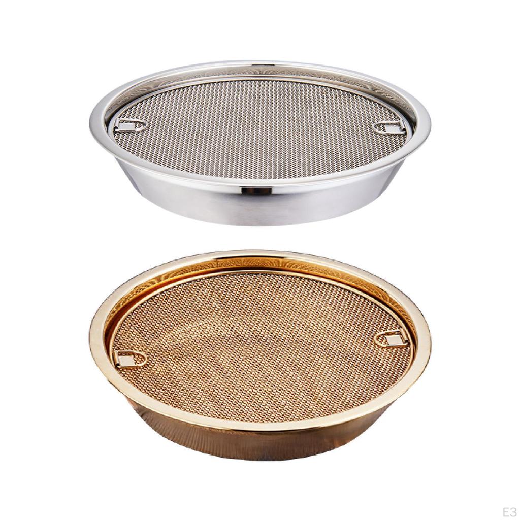 Oil Drain Rack Baking Sheet Pan Mesh Strainer Filtration Tray Fried Food Container for Barbecue