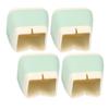 4Pcs Silicone Furniture Protectors 3.3x3.9x3.9cm NonSlip Chair Table Foot Covers Caps(Green )