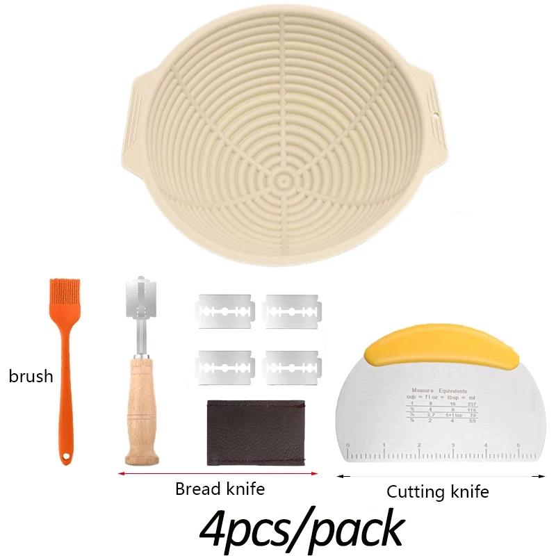 Foldable Bread Fermentation Basket Silicone Bread Making Baking Fermentation Baking Tools Home Kitchen Practical Accessories