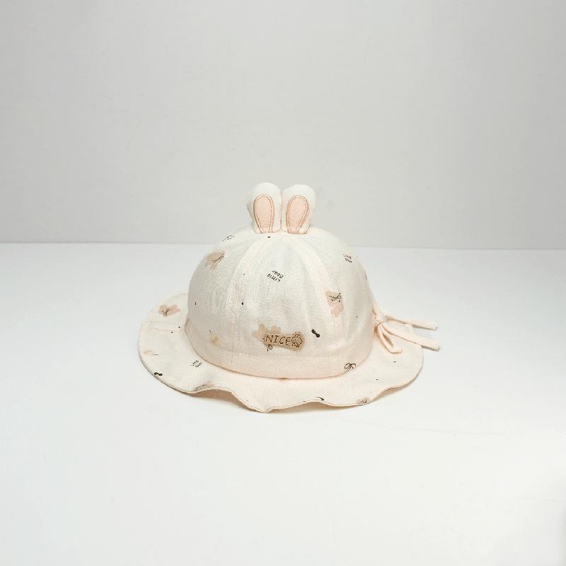 Adorable Baby Rabbit Bucket Hat - Lightweight Spring/Summer Sun Protection for Girls