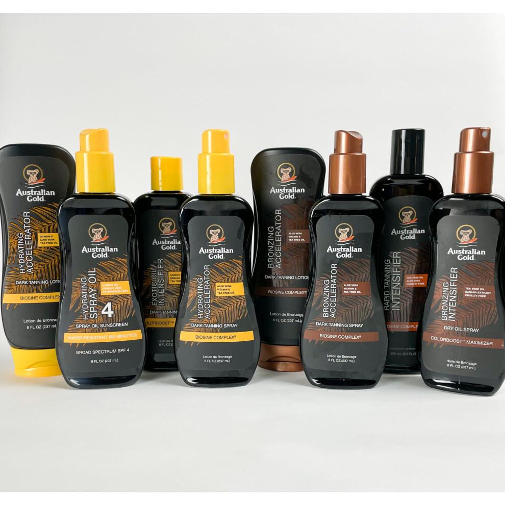 Australian Gold Dark Tanning Accelerator Lotion mit Bronzer, 237 ml, neue Verpackung, gleiche Formel, B003GX5SSC