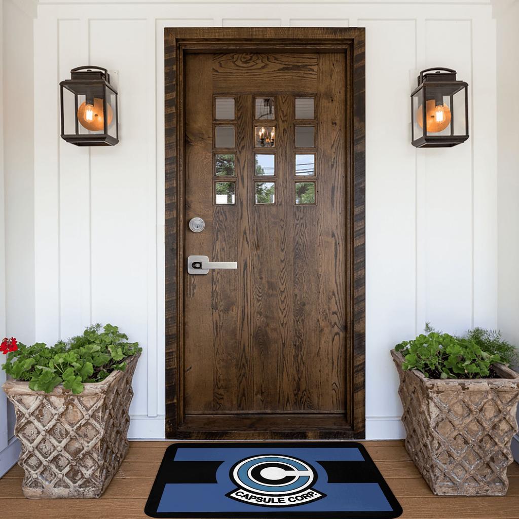 Anime Dragon Ball Capsule Corp Doormat Non-Slip Bathroom Kitchen Mat Garden Garage Floor Door Entrance Carpet Rug