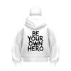 Alphabet Cotton Loose Breathable Zipper Hooded Sweatshirt Loose Men's  Harajuku Ins Casual Style Top
