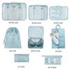 8 Pcs Packing Cubes Set, Waterproof Travel Luggage Organizer Bags, Multi-Size Clothes Underwear Shoe Storage Packing Cubes