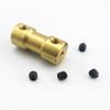 5pcs Brass Rigid Motor Shaft Coupling 2mm 2.3mm 3mm 3.17mm 4mm 5mm 6mm Coupler Motor Transmission Connector with Screws
