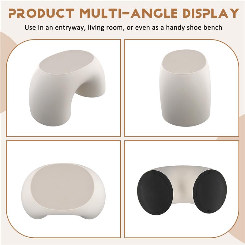 Guter kleiner runder Hocker Runder und bequemer Hocker für Zuhause Anti-Rutsch Hocker zum Schuhe wechseln Insta