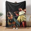 1pc Grand Theft Auto Soft Flannel Blanket with Designer Print A cozy blanket for all seasons, perfect for the couch, bed, office