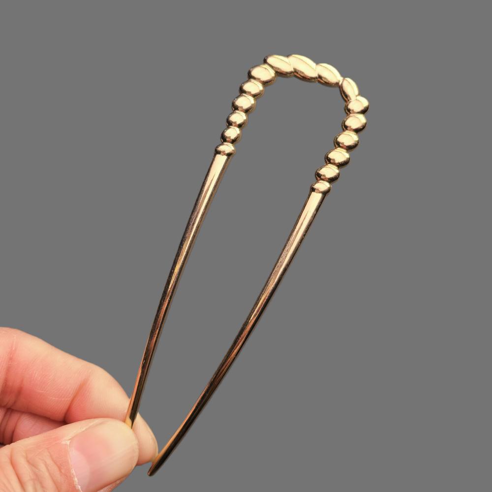 Pearl U-Shaped HairPins Fashion Hair Fork Elegant Alloy Long Hair Clip Pins Bun French Hairpin Hair Stick Women Girls
