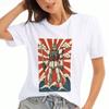 Camiseta de Algodón para Mujer, Manga Larga, Estilo Manga Japonés, Estampado Premium de Algodón, Duradera, Moda Casual, Camiseta Gráfica "Haz tus Sueños Realidad", Corte Relajado, Streetwear