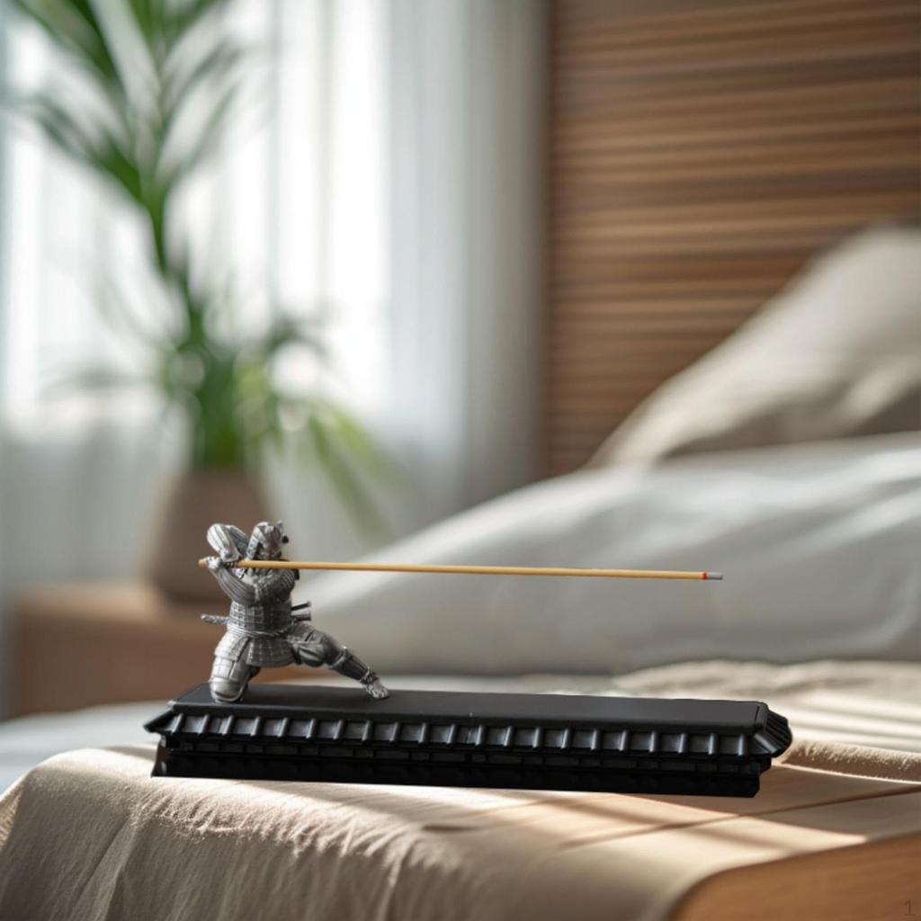 Japanese Incense Box Stick Stand Resin Statue Figure Desk Burner Holder for