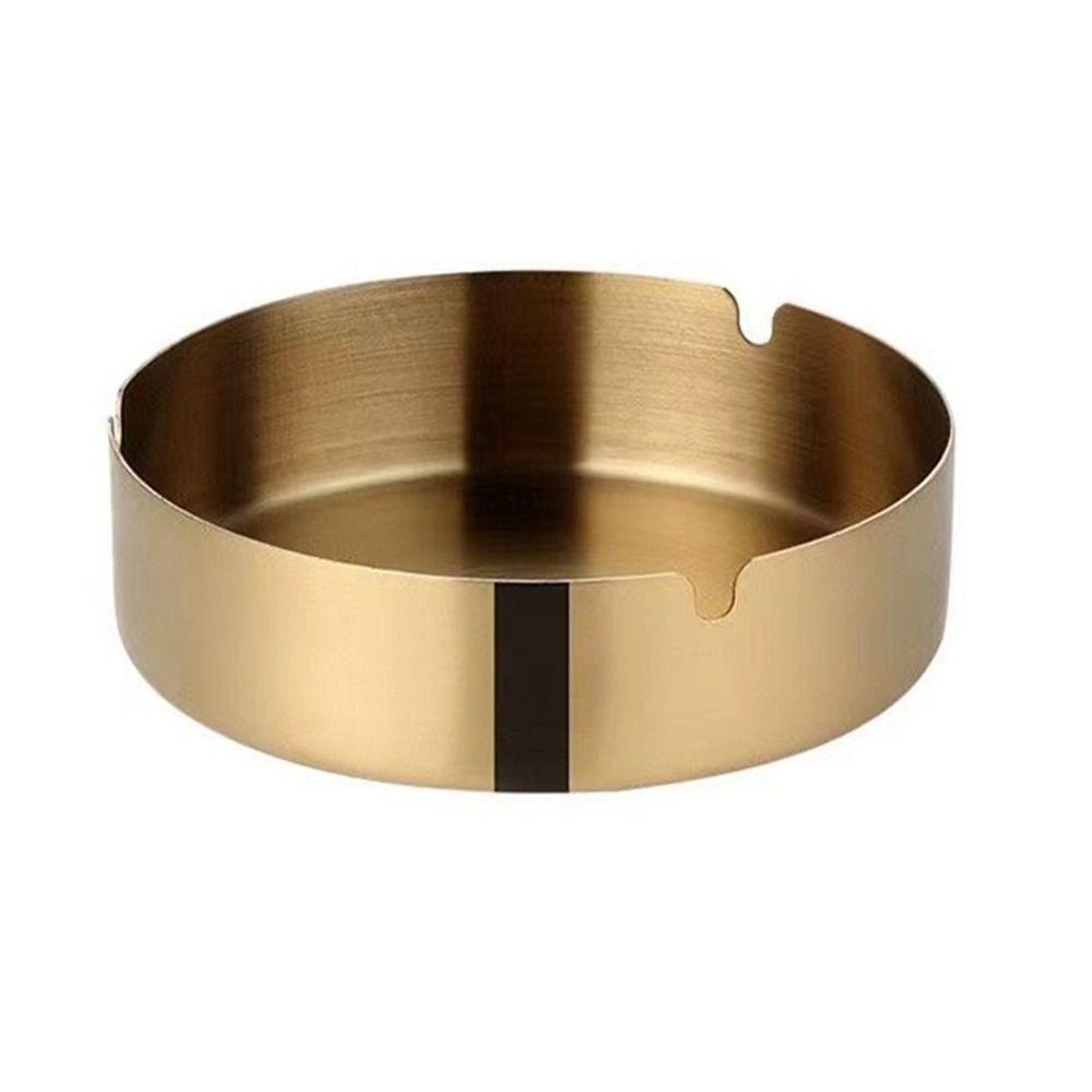 Round Ash Tray Metal Smoke Holder Stylish Home Decoration  for Smoker