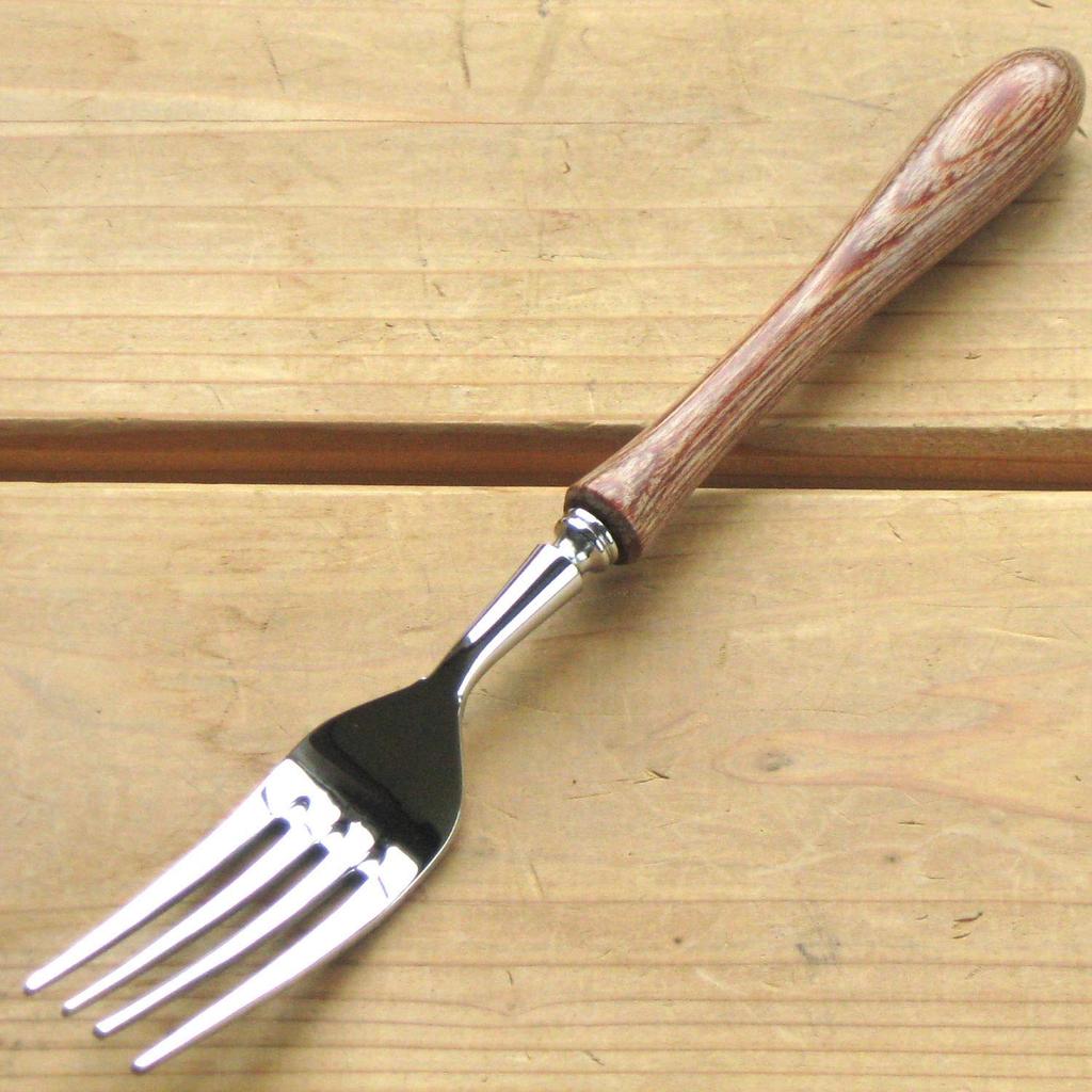 Nagao Tsubame-Sanjo Boston Dinner Besteckset (4 Stück), 18-8 Edelstahl und laminiertes Holz, Hergestellt in Japan