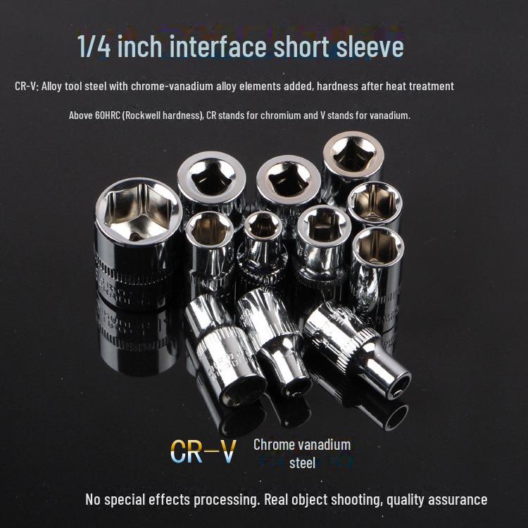 Socket Wrench Set: Auto Repair Tools with Fast Ratchet, Various Fly Sizes, Batch Head, & Extension