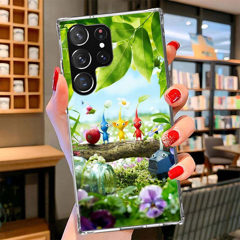 Game P-PikminS 4 Phone Case For Samsung Galaxy S26 S25 Edge S24 Ultra S23 S22 Plus S21 S20 FE Soft Fundas Shell Galaxy S26 S25 E
