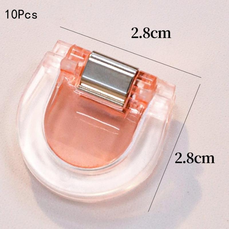 5/10Pcs Colorful Transparent Mini Multifunctional Clip Storage Clip Sealing Clips Binding Clip File Clip Binding Handbook Clip