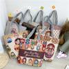 Reise-Damen-Umhängetaschen, große Kapazität, Canvas-Tragetaschen, lässige Vintage-Handtaschen für Matroschka-Puppen