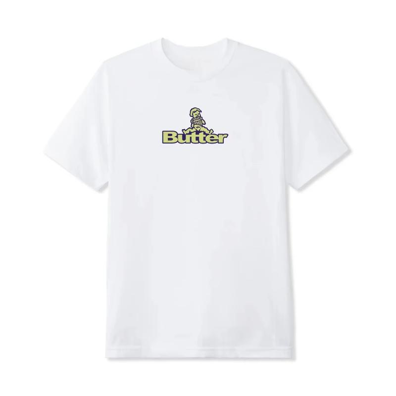 

Butter graphic printed T-shirt for summer and autumn 2025 loose and casual short-sleeved men s and women s sport top M