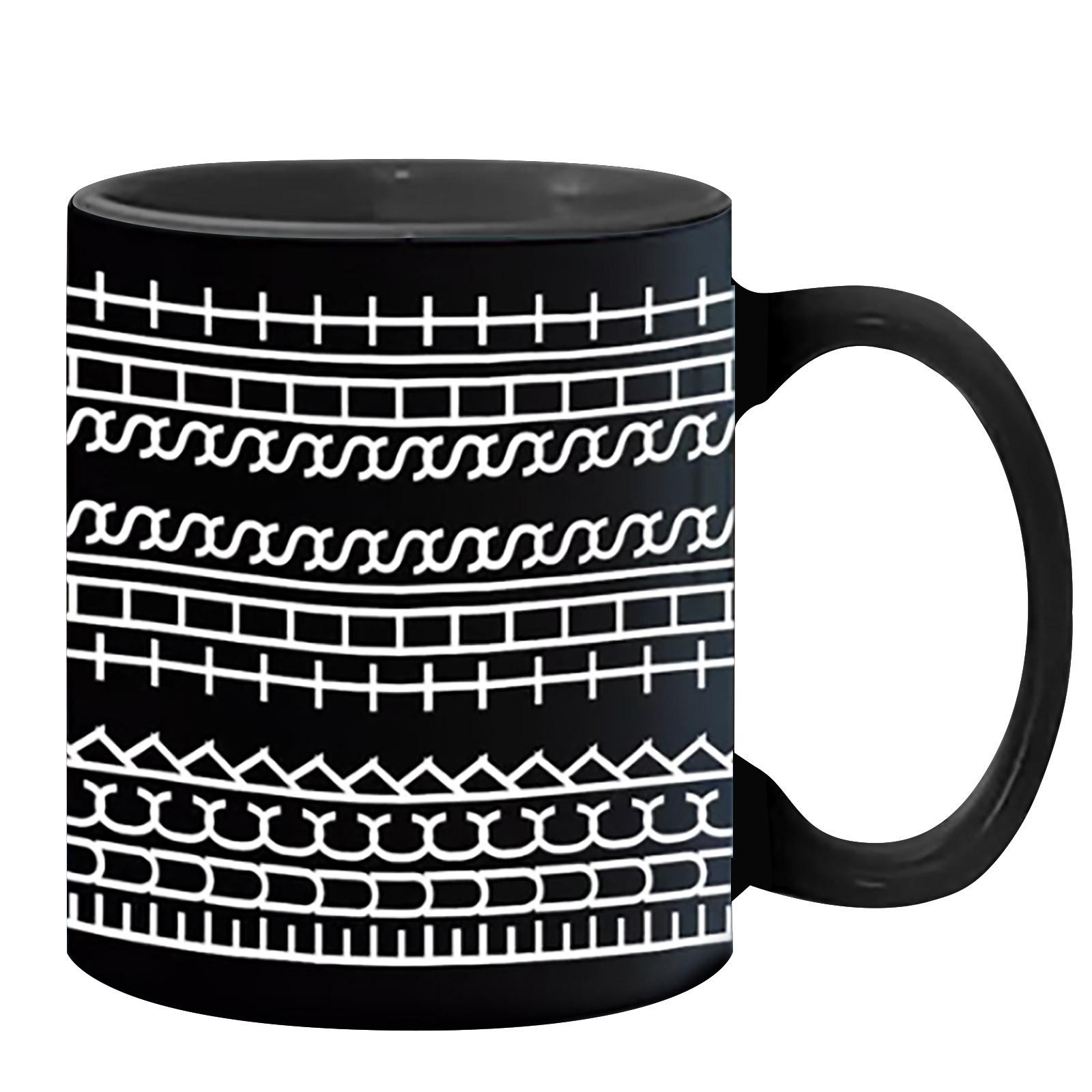 

Творческая новая керамическая кухонная забавная черная кофейная чашка BE