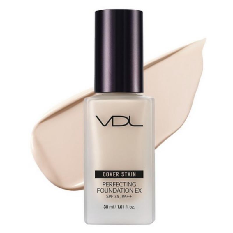 VDL Cover Stain Perfecting Foundation EX – High Coverage Long-Lasting Liquid Foundation (30 ml, 3 Shades)