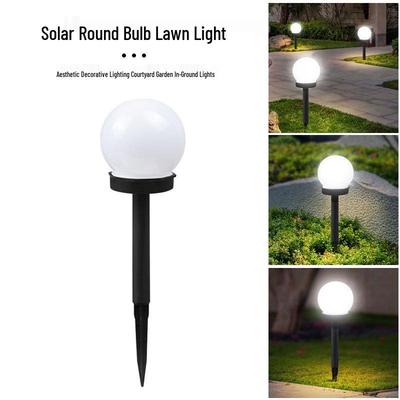 Solar-Powered Decorative Lawn Bulb Light for Garden Courtyards