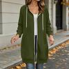 Women's Zip Up Hoodie Color Long Sleeve Hooded Sweatshirt Jacket with Pockets