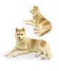 Husky Dog Figurine, Dog, Interior Decoration, Hobby (Brown)
