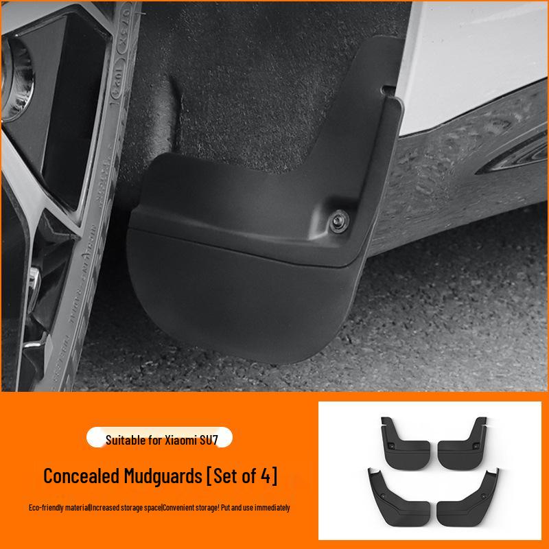 Punch-Free TPE Mudguard for Xiaomi SU7/YU7, Anti-Sand Accessory