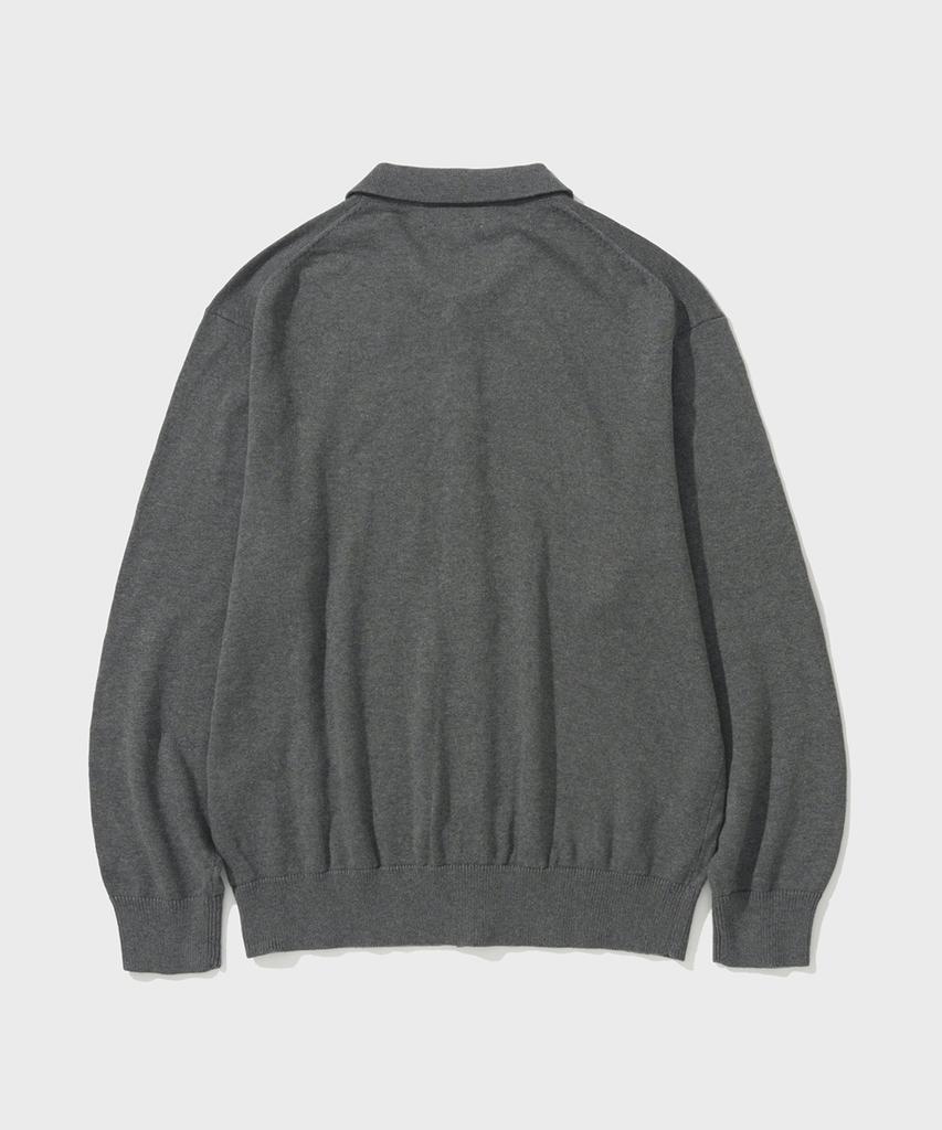 Shirter Cotton Cashmere Cardigan (M/Grey)