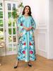 AB346 Arabic Dubai Fashion Rhinestone Jalabiya