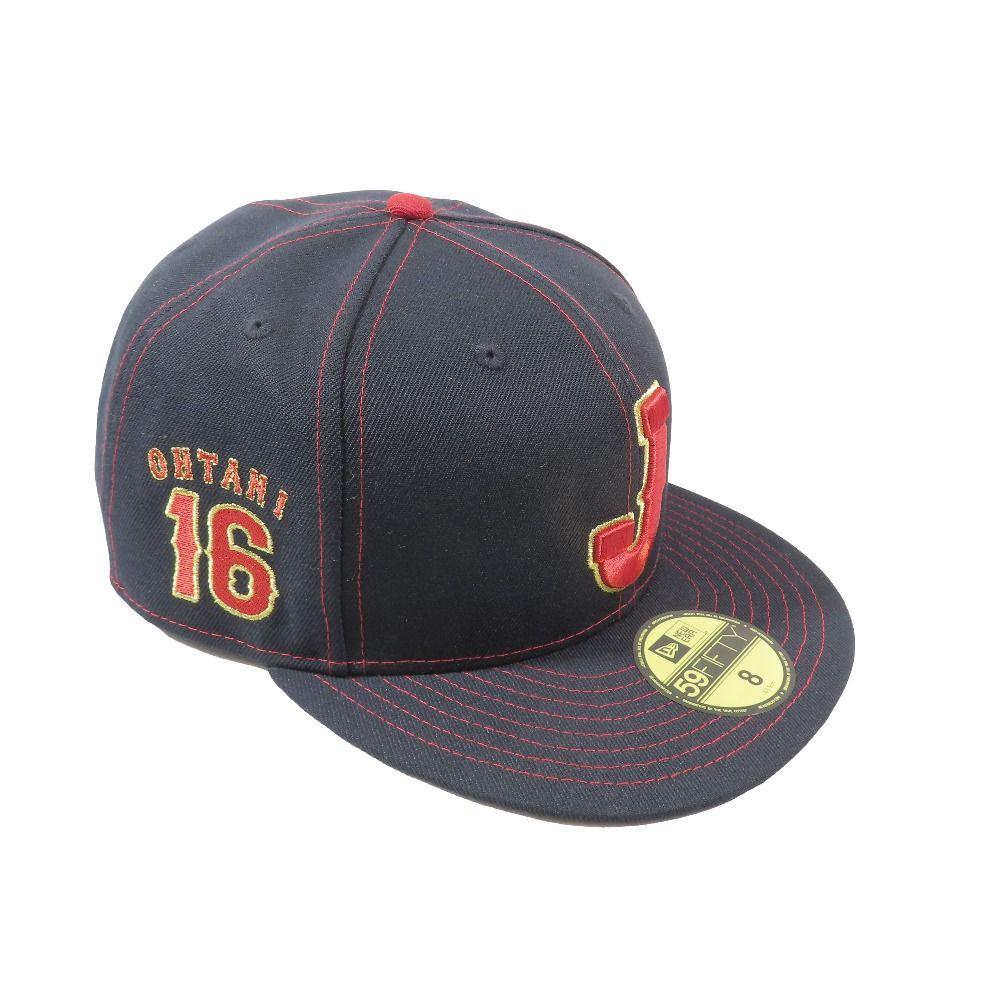 Used Unused NEWERA New Era 59FIFTY 2026 World Baseball Classic Samurai Japan Players OHTANI 16 Samurai Japan Cap Navy Men s Old Clothes Used USED