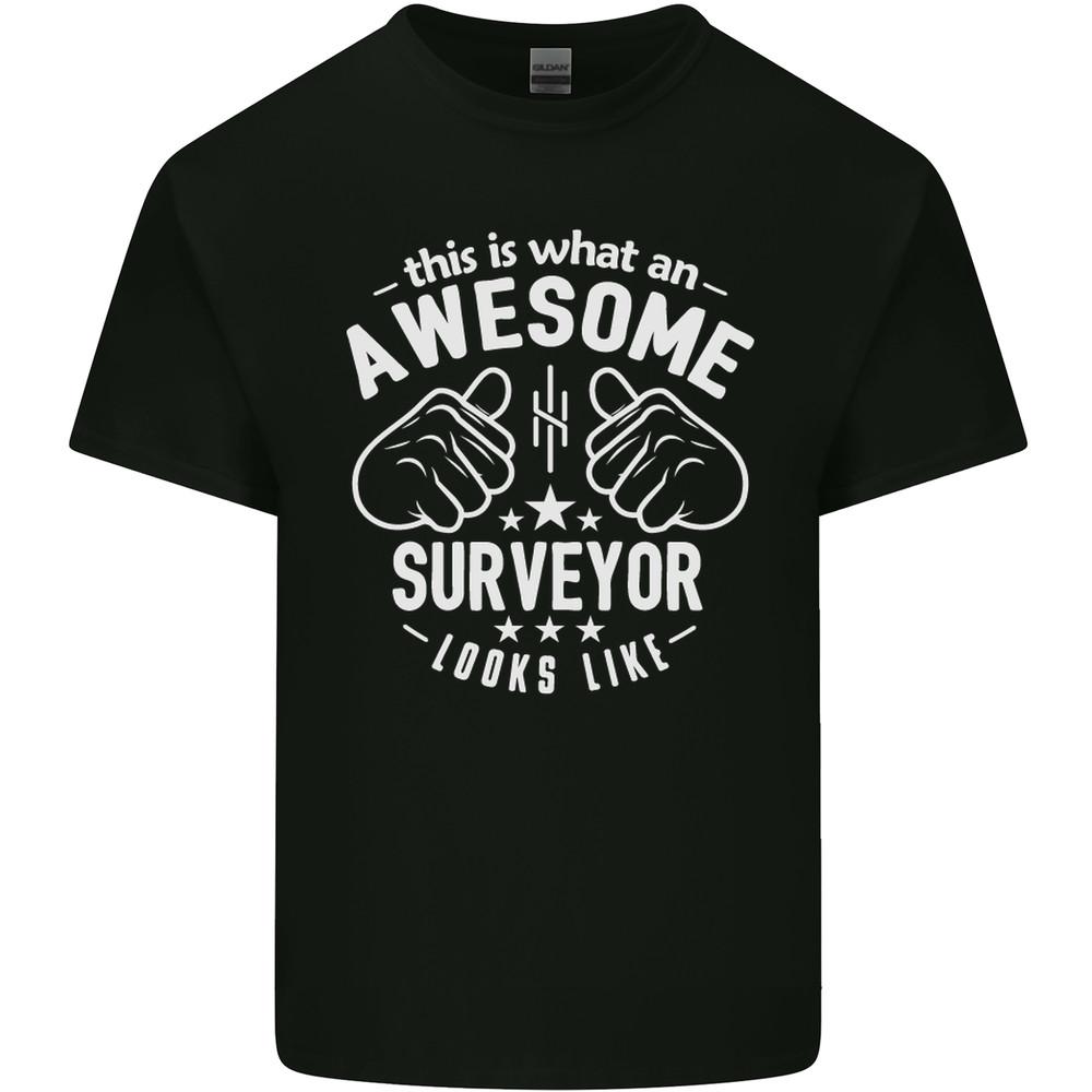 This Is What an Awesome Surveyor Looks Like Mens Light Cotton T-Shirt Unisex T-Shirt XL