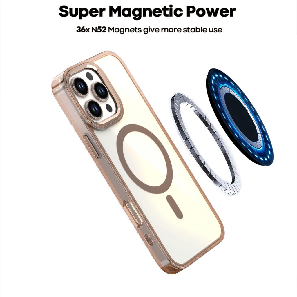 Camera Stand Solid Color for MagSafe Case For iPhone 16 Pro Max 15 14 Pro 13 12 Lens Bracket Protection Shockproof Magnetic Slim Hard PC Phone Cover